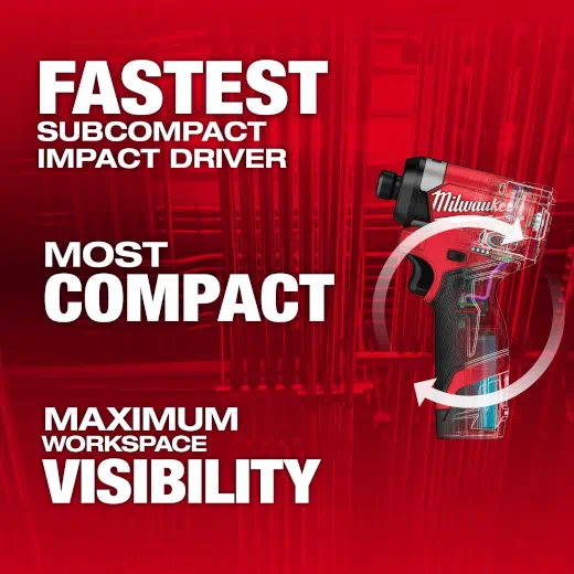 Milwaukee M12 FUEL 1/4" Hex Impact Driver Kit from Columbia Safety